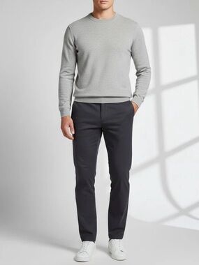 Taylrd Men's Charcoal Gray Stretch Tech Chino Pants 33 x 32 EUC